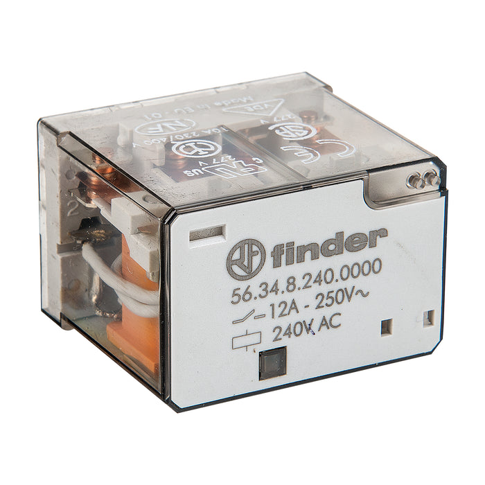 Finder Miniature Power Relay 12A 4C/O 240VAC Coil