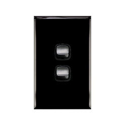 Legrand HPM Double gang 10A black