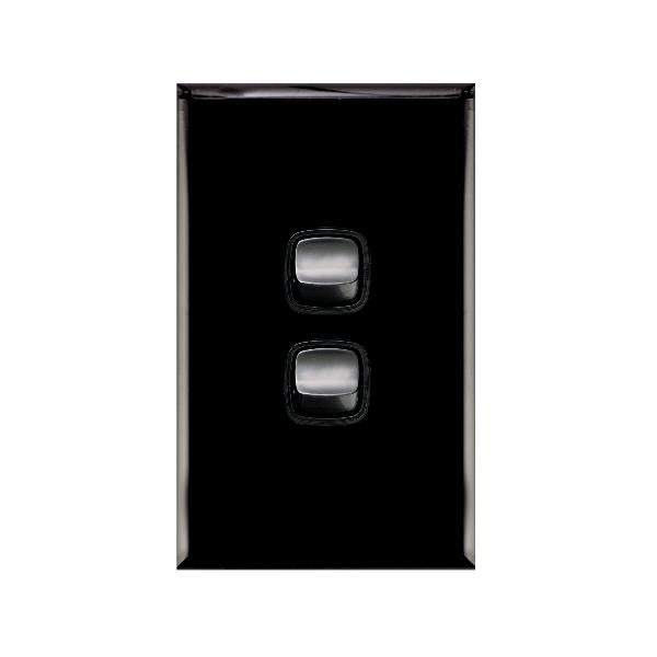 Legrand HPM Double gang 10A black