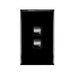 Legrand HPM Double gang 10A black