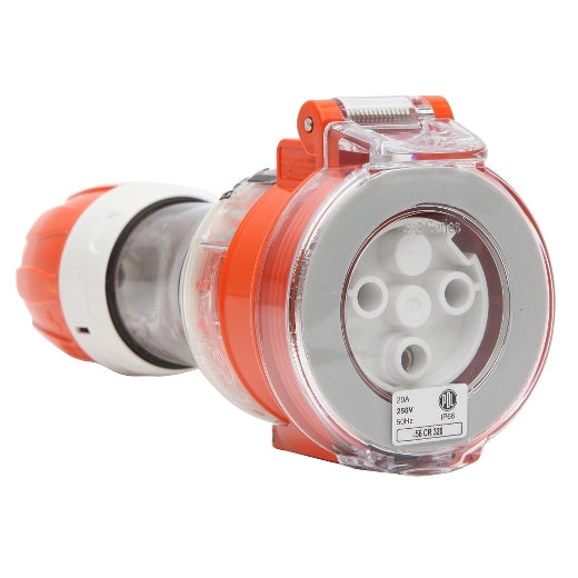 Pdl Cord connector 3 pin 20A 250V — Scott Electrical
