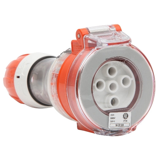 Pdl Cord connector 5 pin 20A 500V — Scott Electrical