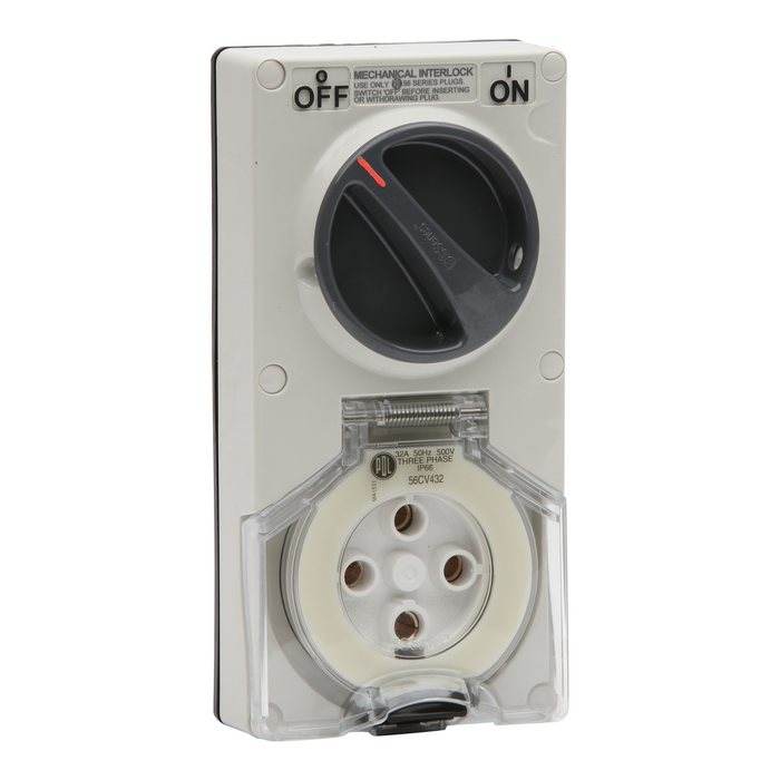 Pdl Switch socket 4 pin 32A
