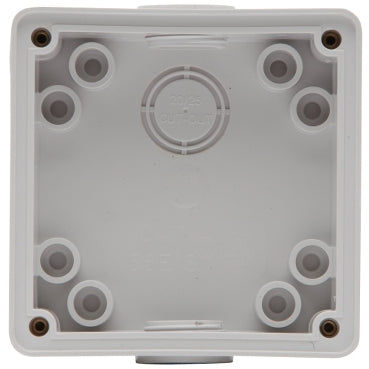 Pdl Enclosure 1 gang shallow WHITE