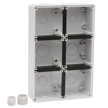 Pdl Enclosure 6gang 56E6 WHITE PDL