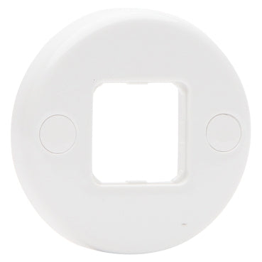 Pdl Plate round 1 aperture white PDL571RWH