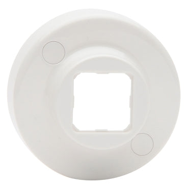 Pdl Plate round 1 aperture white PDL573R
