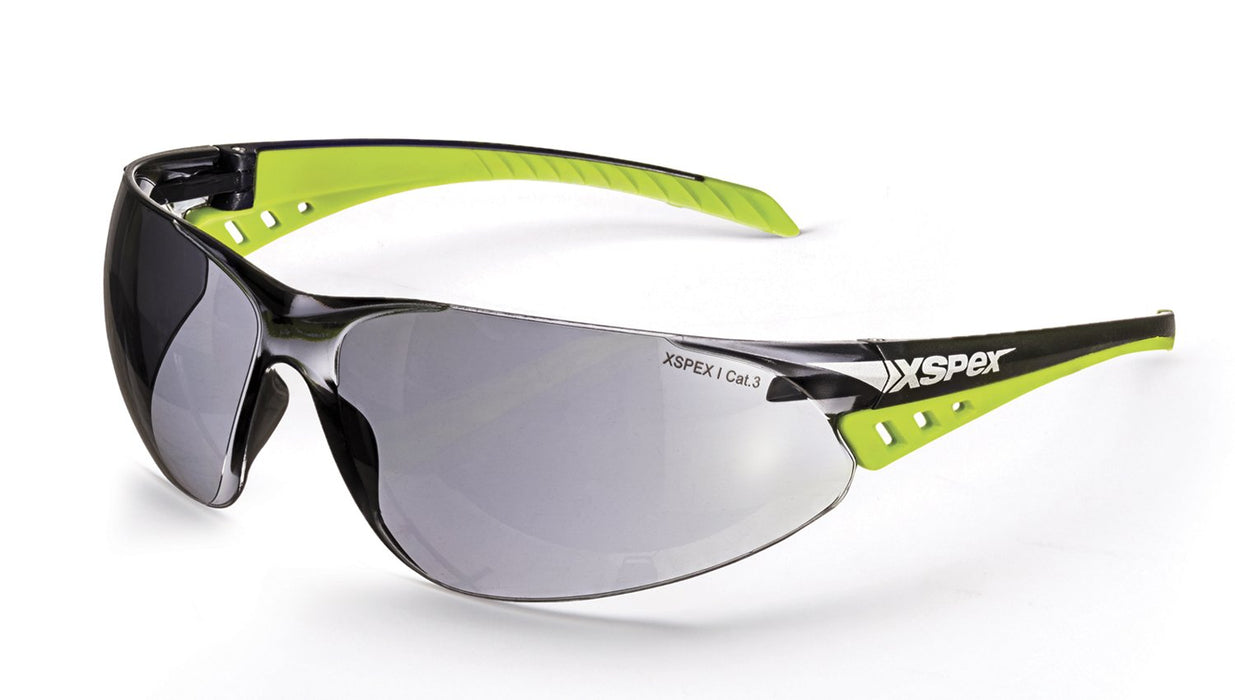 Xspex Safety Spec Smoke Lens Wraparound Style Soft Rubber Sidearms Anti-Fog & Anti-Scratch ASNZS1337.1