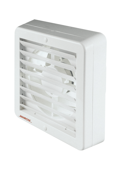 Manrose 230mm WALL/CEIL.FAN XFS230A 152 l/s AUTO Simx
