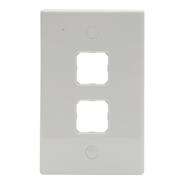Pdl Plate std 2 gang White PDL582VHWH