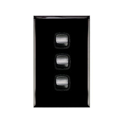 Legrand HPM Triple gang 10A black