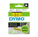Dymo Tape 12mm Black on Yellow