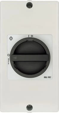 K&N 20Amp 5.5kW AC-23A 3 Pole Isolator Enclosed Black/Grey