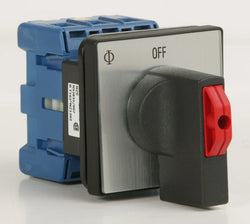 K&N K/N KN502 63A 22kW Panel Mt, Black/Red V845 Padlock