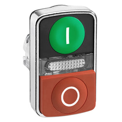 Schneider METAL DOUBLE HEADED PUSHBUTTONS WITH PIL