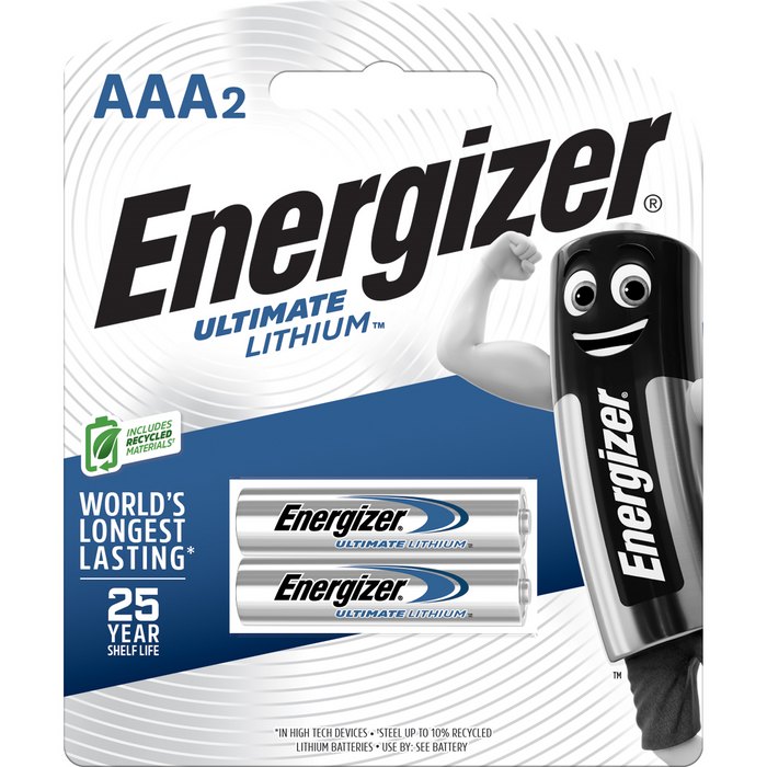 Energizer Battery e2 AAA pk of 2