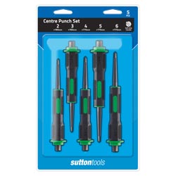SUTTON CNTR PUNCH 5 PCE SET SOFT GRIP