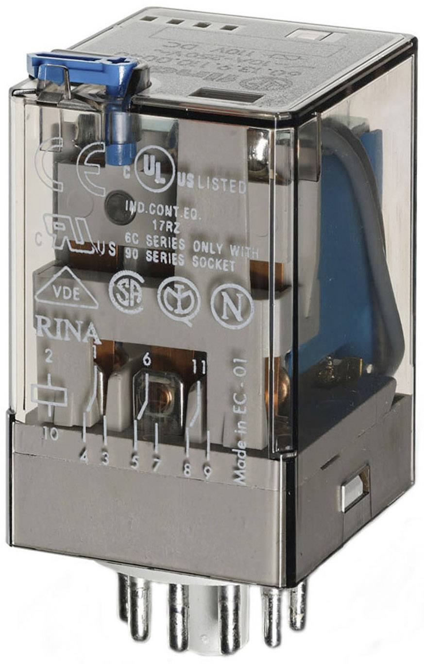 Finder RELAY 3-POLE 12VDC 10A/2500VA — Scott Electrical