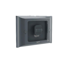 Legrand HPM AQUA LIFE 1 GANG SWITCH 16A IP66 FLUSH MOUNT CEMENT GREY