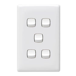 Legrand HPM LN 5 GANG VERT SWITCH WE