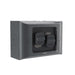 Legrand HPM AQUA LIFE 2 GANG SWITCH 16A IP66 SURFACE MOUNT CEMENT GREY