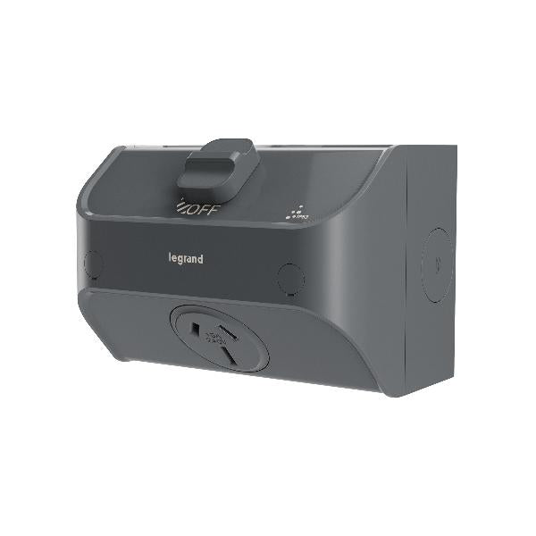 Legrand HPM AQUA LIFE SINGLE PPOINT 15A IP53 SURFACE MOUNT CEMENT GREY