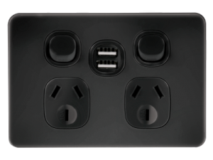 S/G METRO P/P HOR 2G 10A +2USB BLK