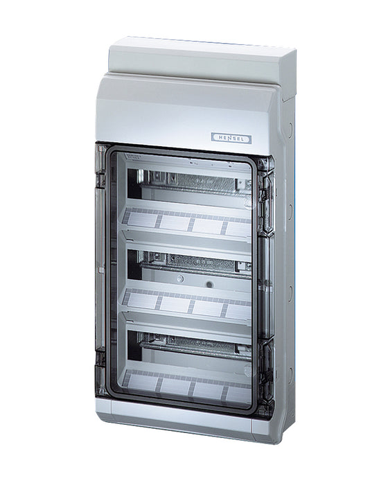 Hensel 36 Way, 3 Row Distribution Board including Earth & Neutral B