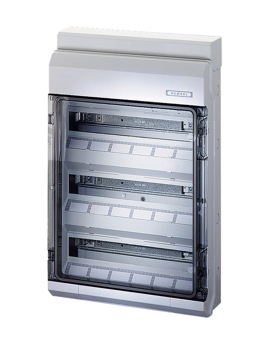 Hensel 54 Way, 3 Row Distribution Board including Earth & Neutral B