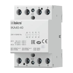Mardag Iskra 4 Pole 40 Amp NORMALLY OPEN Modular Contactor 400VAC C