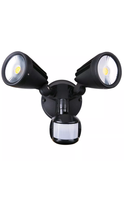 Pure Fortress II 30W LED Double Exterior Security Light With PIR