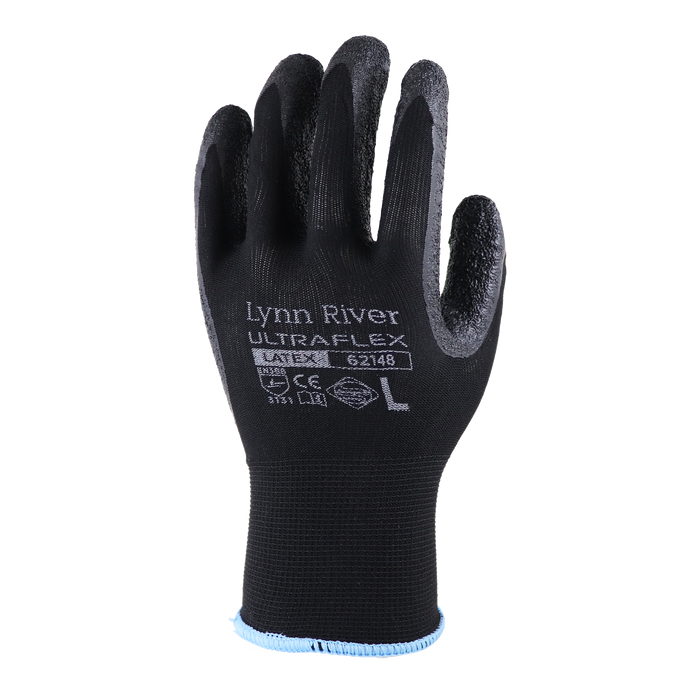 Lynn River Black Mamba Latex Dip Gloves Medium