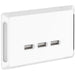 Iconic 3 gang USB A charging station