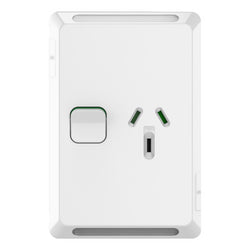Iconic Socket Sw Vert Single 10A 250V XW