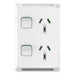 Iconic Socket Sw Vert Twin 10A 250V XW