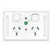 Iconic Socket Sw Horiz Twin 30mA RCD 10A250V XW