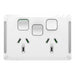 Iconic Socket Sw Horiz Twin 1Ex20A 10A250V XW