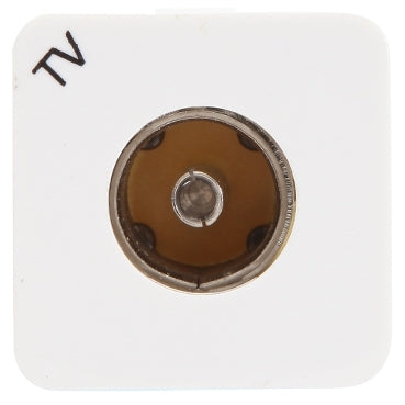 Pdl Coaxial socket PAL/F  TV White