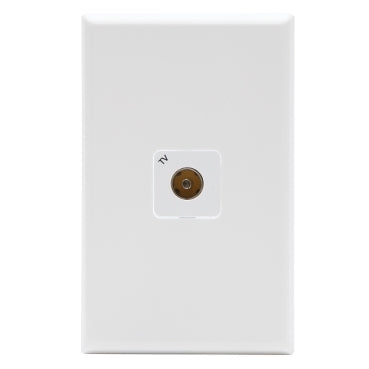 Pdl TV socket outlet 75ohm White