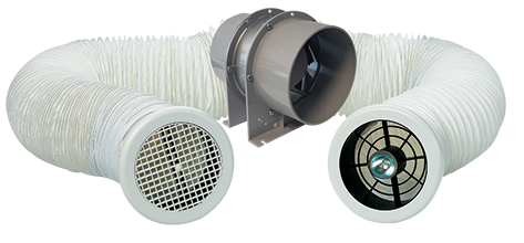 Manrose 150mm EL150T EXTRACT-A-LITE FAN KIT TIM Simx