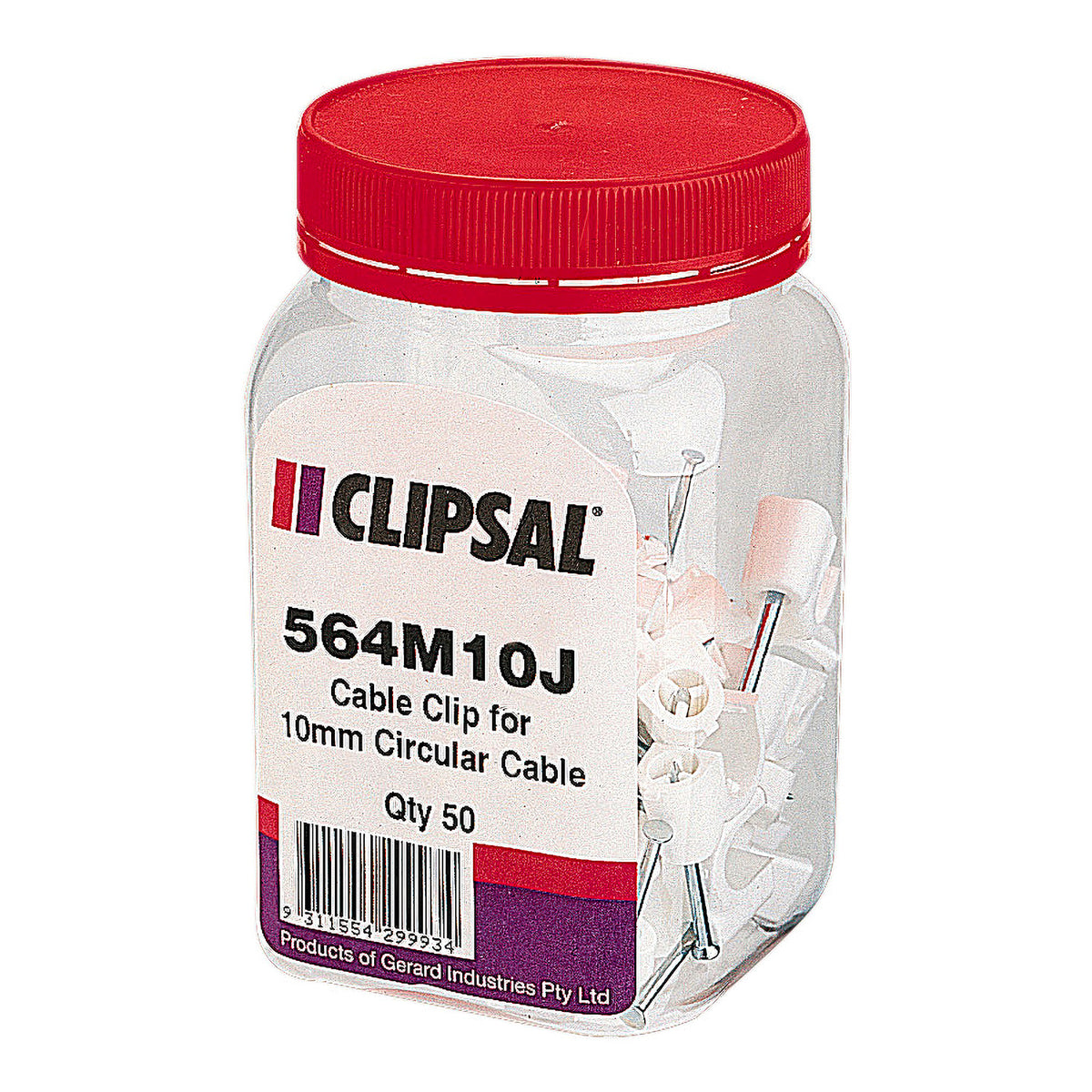 Clipsal Clips pvc 10.0mm round — Scott Electrical