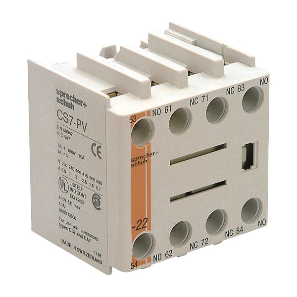 Sprecher & Schuh Auxiliary Contact 3 - N/O  1-