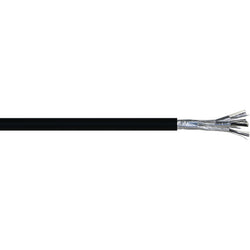 Firstflex 4 PAIR x 1.5mm SPVC OVERALL & INDIVIDUAL FOIL SCREEN BLACK Cable