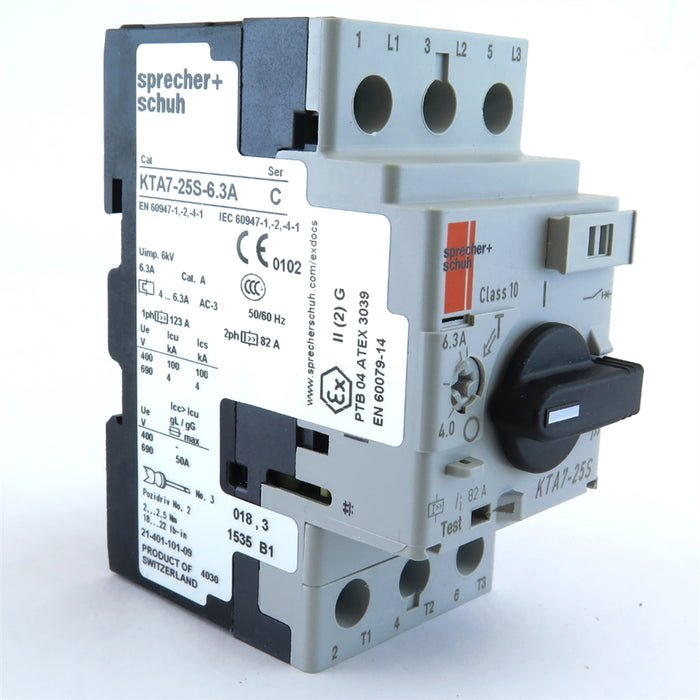 Sprecher & Schuh Motor curcuit breaker 4.00amp-6.3amp