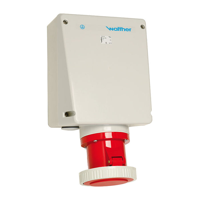 Walther-Werke CeeTyp IP67 Surface Mounted Socket Outlet - 125 Amp,