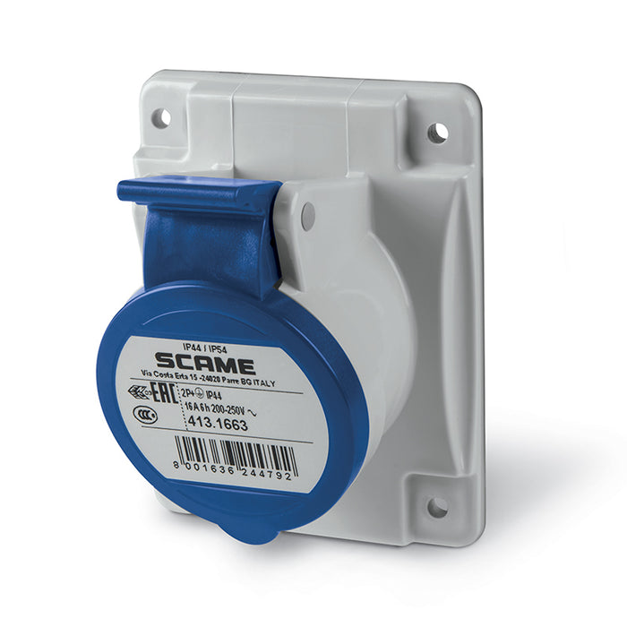 Scame Socket outlet 16A 230V 2PE Firstflex