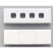 Legrand HPM Grid & plate slimline 4gangWhi