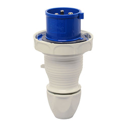 Walther-Werke CeeTyp IP67 Plug - 32 Amp, 3 Pole, 240VAC, Blue