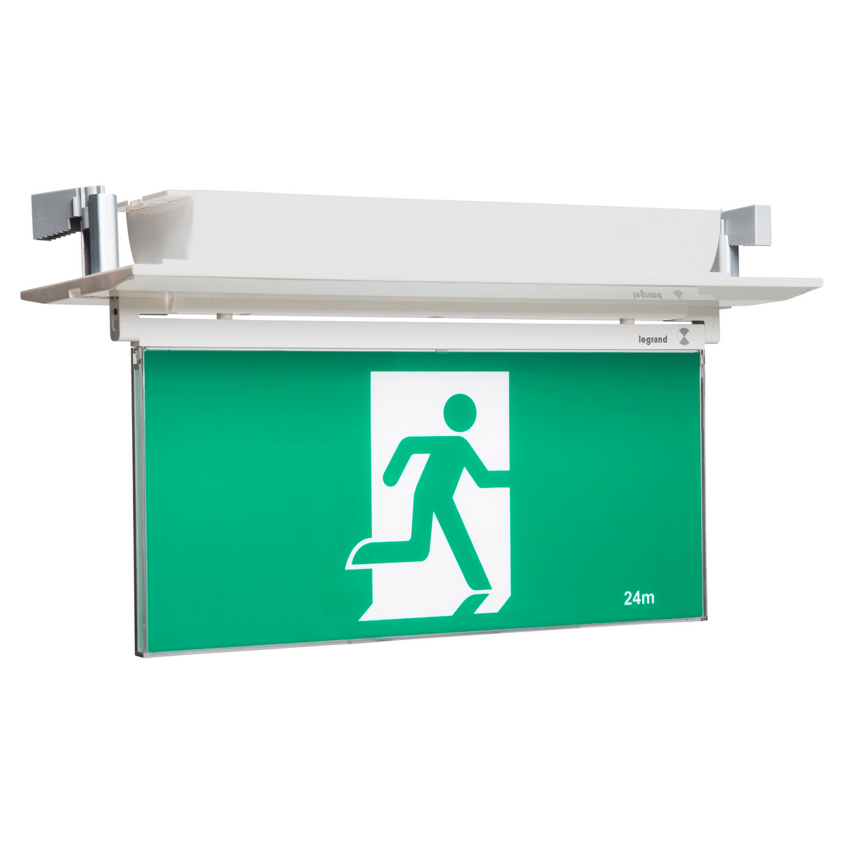 E2 Led Exit White Recessed Rm Li Galaxy Cels — Scott Electrical