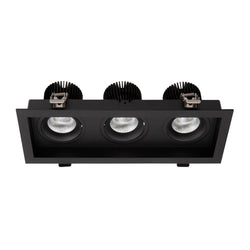 Halcyon LED REC RECT.TRIP TILT/ROT C/W DIM.DR 3X9W 260mA CC WW97-BK
